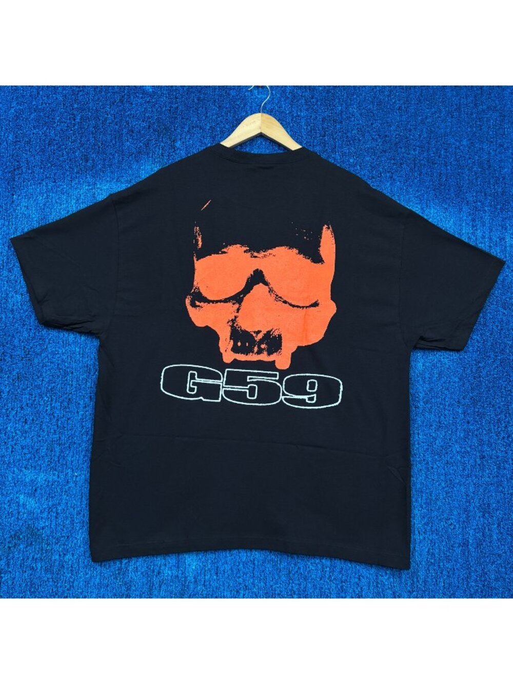 G59 Records x Suicideboys Orange Skull Glow Logo Rap Tee XXL